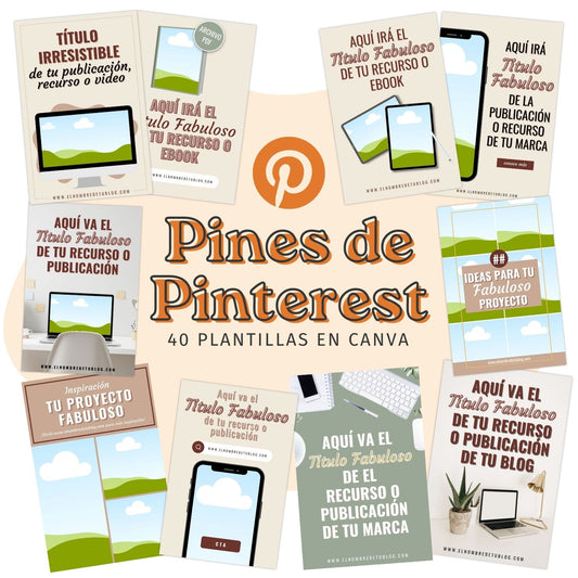 Plantillas en Canva, Pin para Pinterest, Plantilla de Pinterest